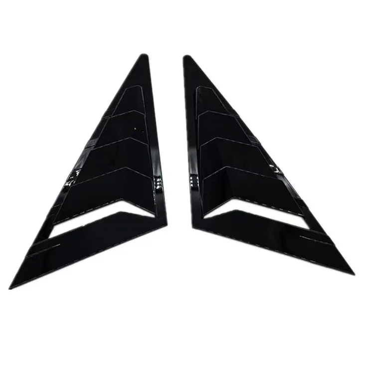 For Honda Civic Sedan 8th 2006-2010 2x Car Sticker Front Triangle Window Louver Side Vent Shutter Blind Shades Cover Trim Decor view 6