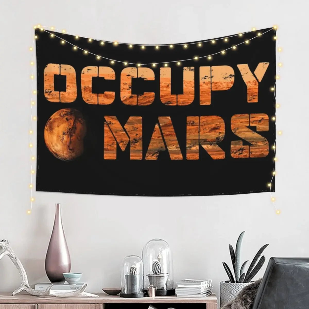 Occupy Mars Tapestry Christmas Decoration Wall Hangings Decoration Funny Tapestry