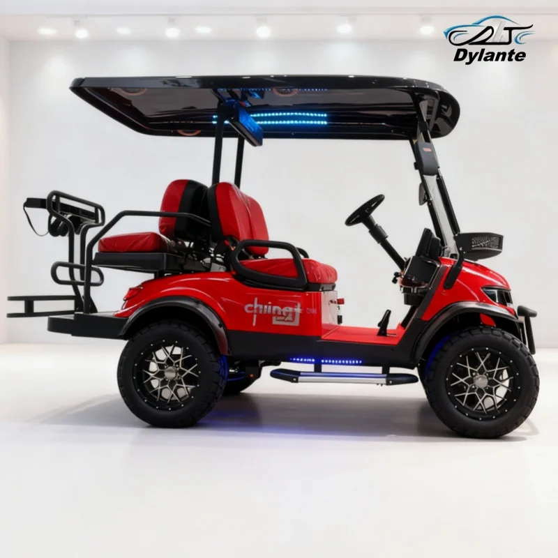 2025 Shooting Club Car Off Road Hunting Car Lithium Battery Electric Golf Cart With 10 Inch Screen Ball Washer For Golf Course