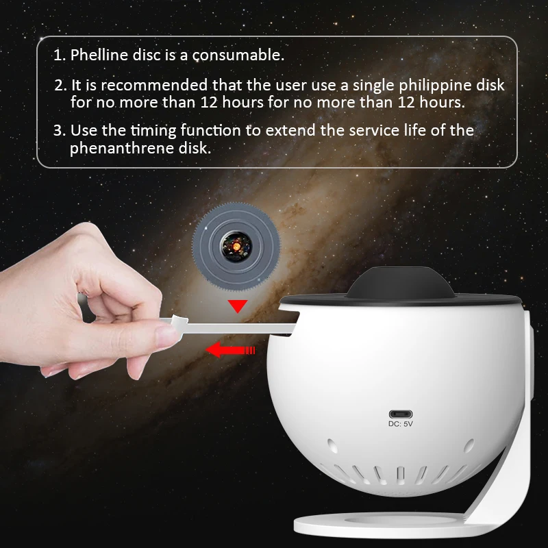 LED Night Light Galaxy Projector lamp HD Starry Sky Projector 360° Rotate Planetarium Night Lamp For Room Decorative Kids Gift