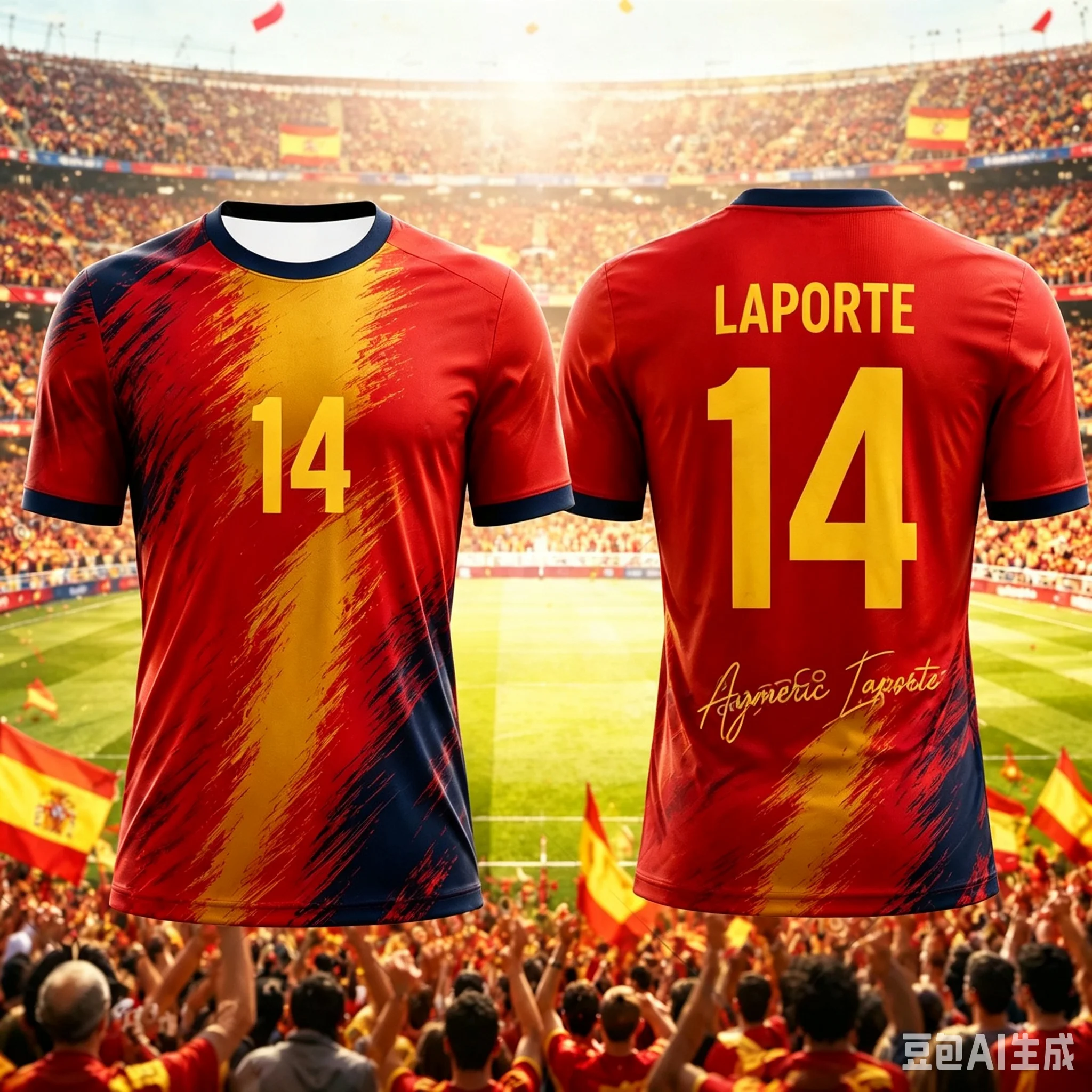 Spanish 2026 New Style Fashionable Football Jersey for Fans Football Training Wear Breathable and Quick-drying Sports Clothing