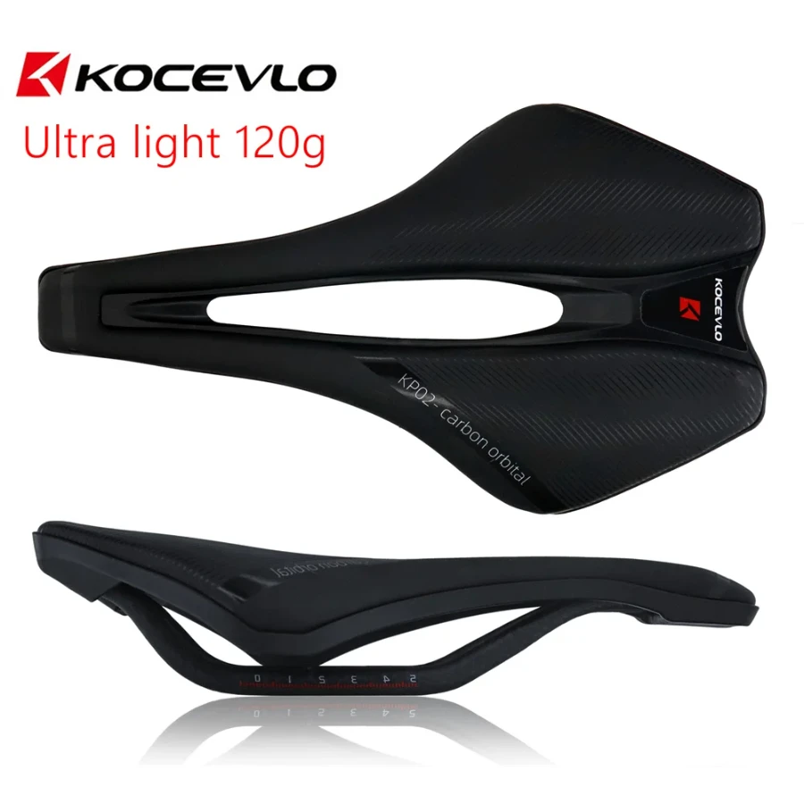 

KOCEVLO Carbon rail road bicycle Saddle 120g ultralight soft seat saddle hollow Seat Cushion Bike Racing Saddle Carbon Rails