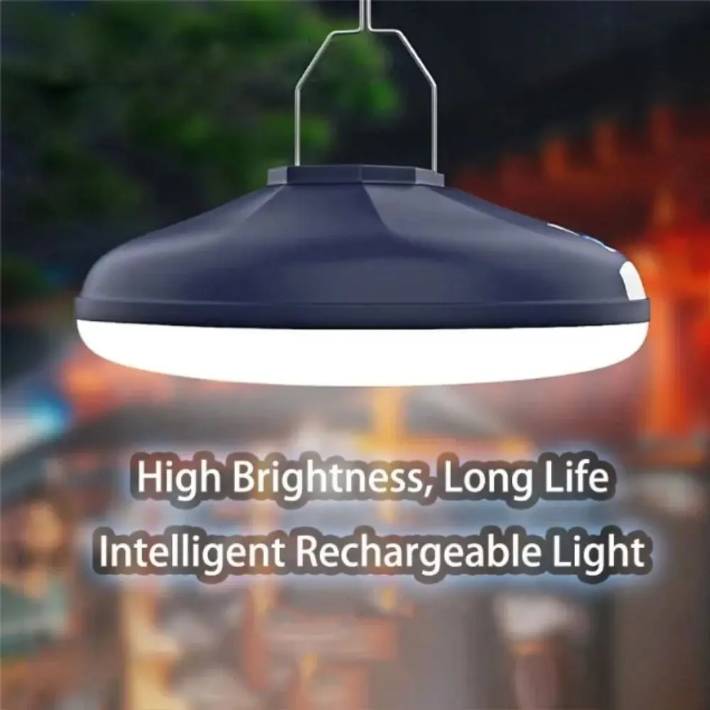 المدمج في بطارية قابلة للشحن المحمولة LED فانوس التخييم الدافئة مشع قوية LED قابلة للشحن ضوء خارجي تصميم محمول