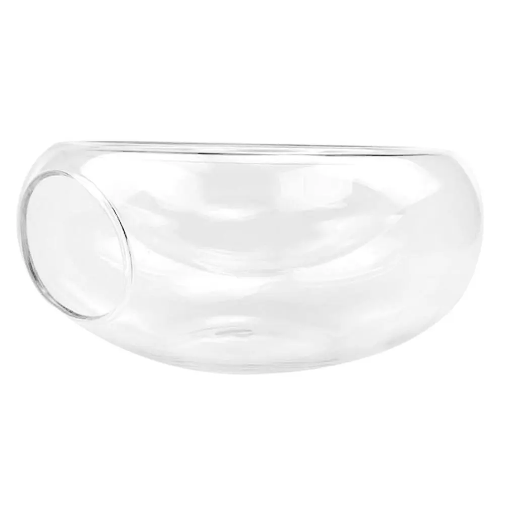 

Creative Transparent Glass Salad Bowl Crystal Clear Molecular Cuisine Dry Ice Fruit Vegetable Serving Bowl for Hotels