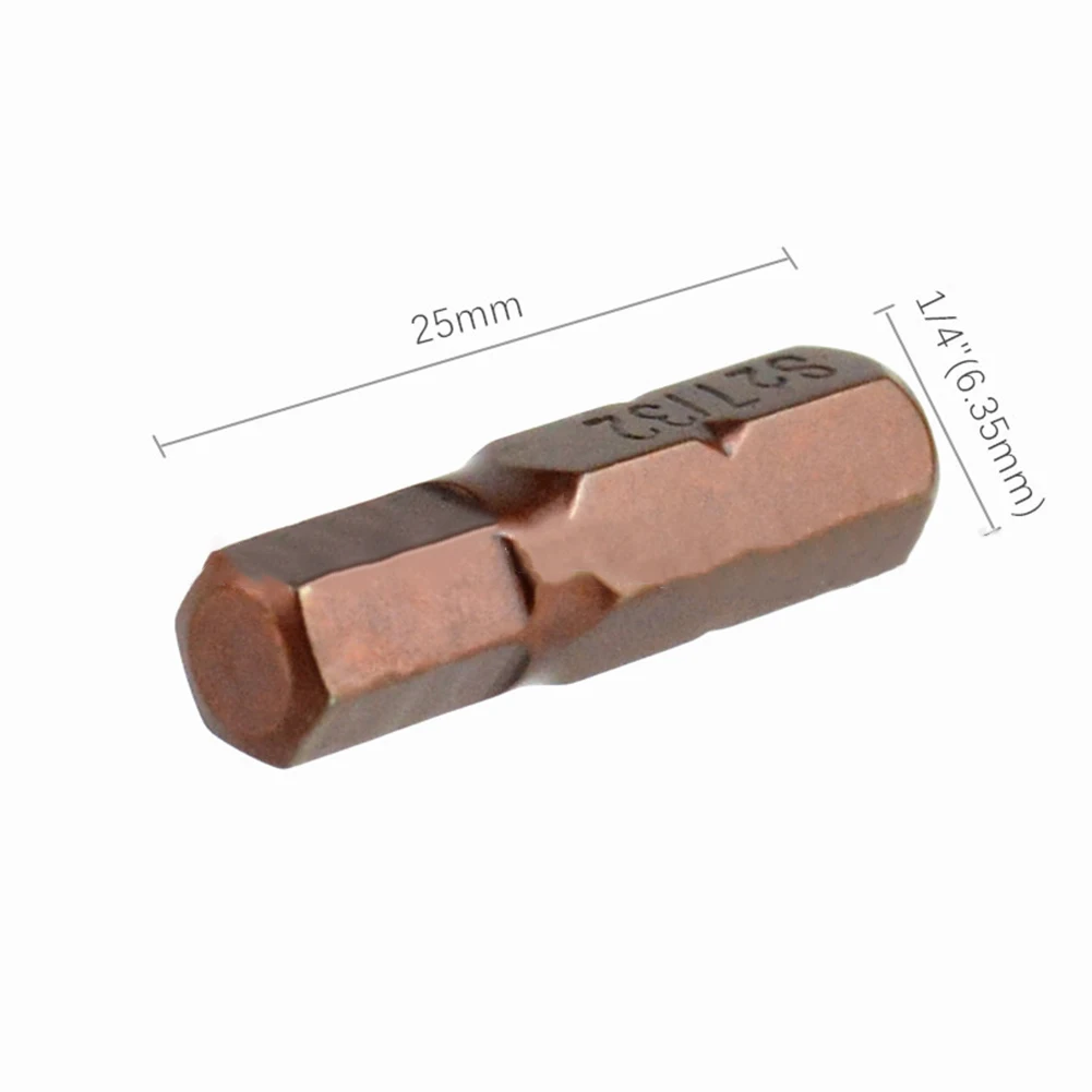 Juego magnético de puntas de destornillador Hexagonal, broca de vástago hexagonal de 25-mm y 1/4 pulgadas para proyectos caseros y sitios de trabajo, 12/24 Uds.