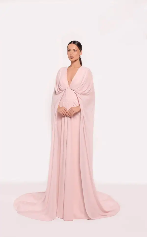 

Изысканные шифоновые плиссированные драпированные длинные платья трапециевидной формы с v-образным вырезом на заказ, платья для особых случаев, высокое качество, сексуальные повседневные одинаковые платья