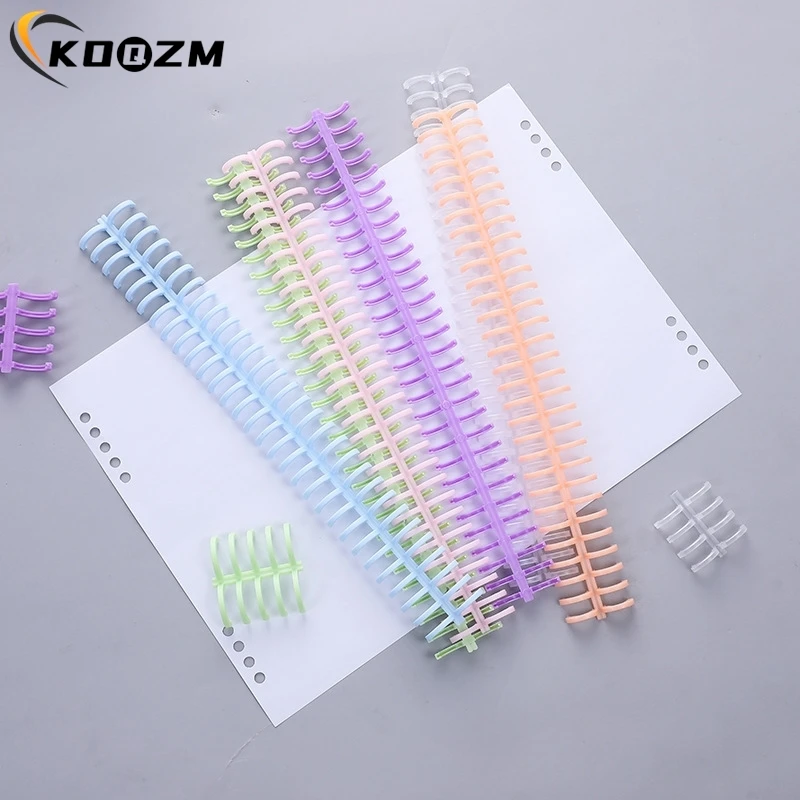 10PCS/LOT Album Binder 30 Holes Circles Ring Loose-leaf Book Album Binder Spiral Binding Clips Random  Color
