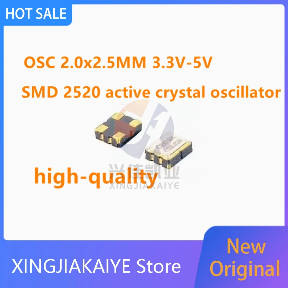 5PCS SMD 2520 active crystal oscillator 12.288MHZ 12.288M 12.288 2.5*2.0MM SMD CRYSTAL OSCILLATOR OSC 12.288MHZ