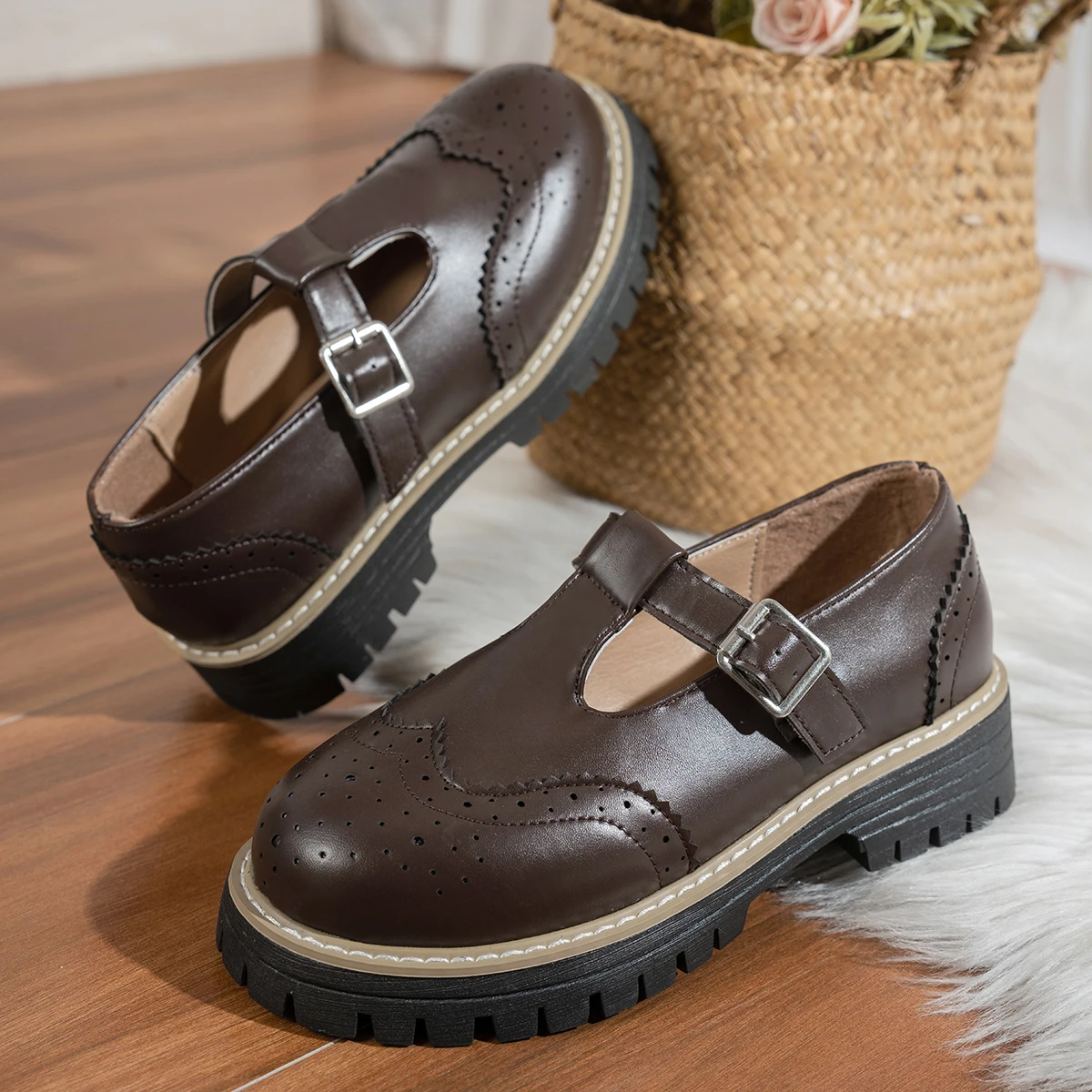 Mocassins en cuir Brogue sculp - Leather Classic Strap avis et prix