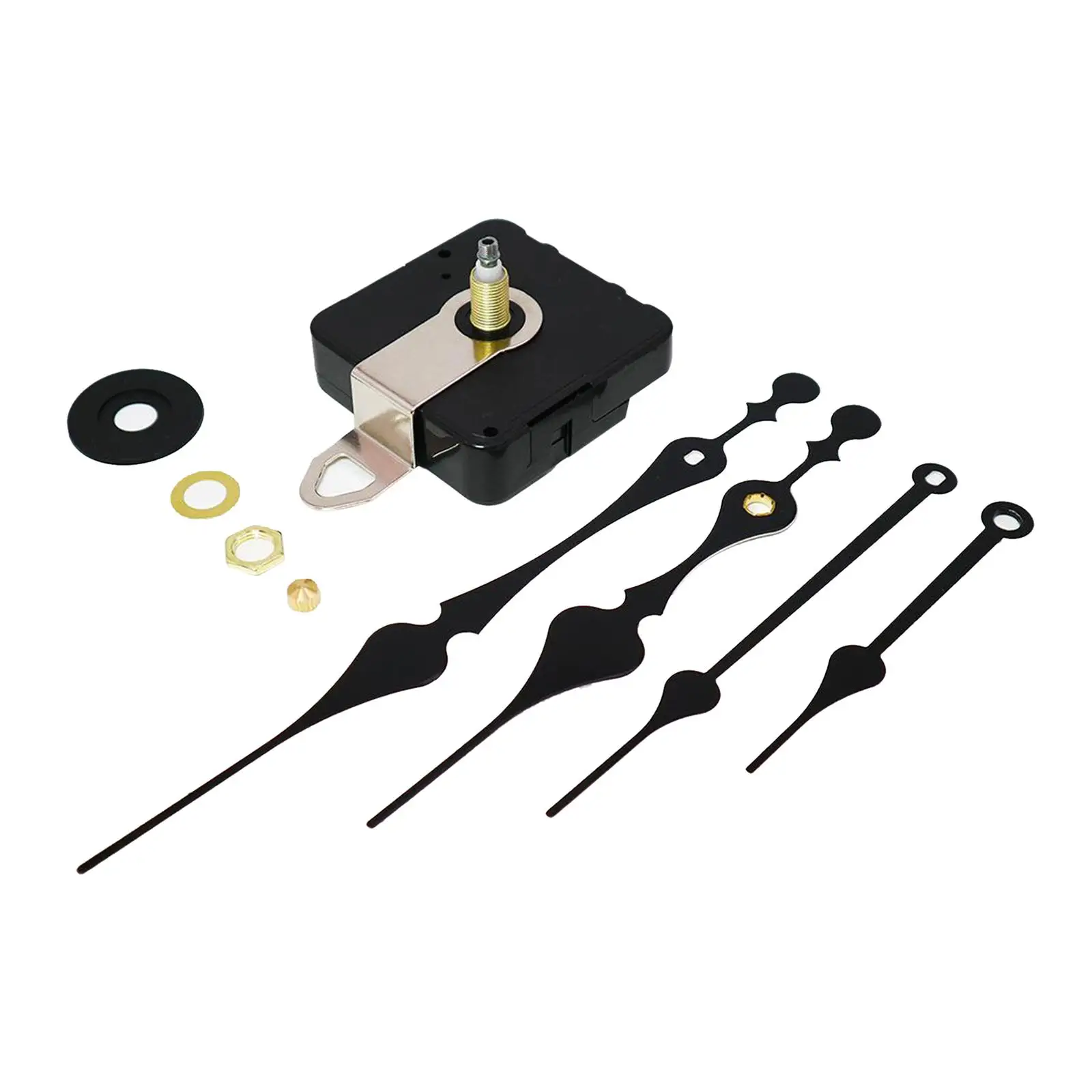 Pendulum Type Movement Step Clock Mechanism Kit Long Spindle Plastic Replacement Parts for Mechanic Wall Clock