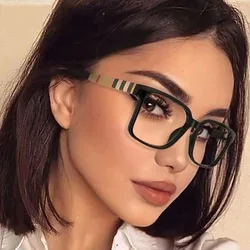 Retro Square Anti Blue Light Optical Glasses Frames Brand Designer Men Women Fashion Computer Eyeglasses