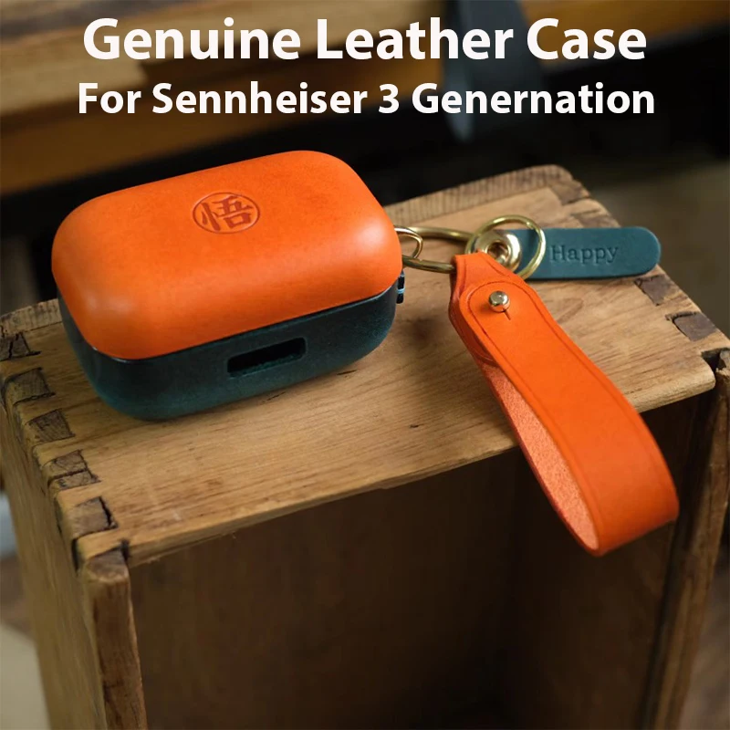 

Genuine Leather For Sennheiser MOMENTUM 3rd Generation Case Luxury Leather Custom Made Handmade Cover Bluetooth Earphone Cases.