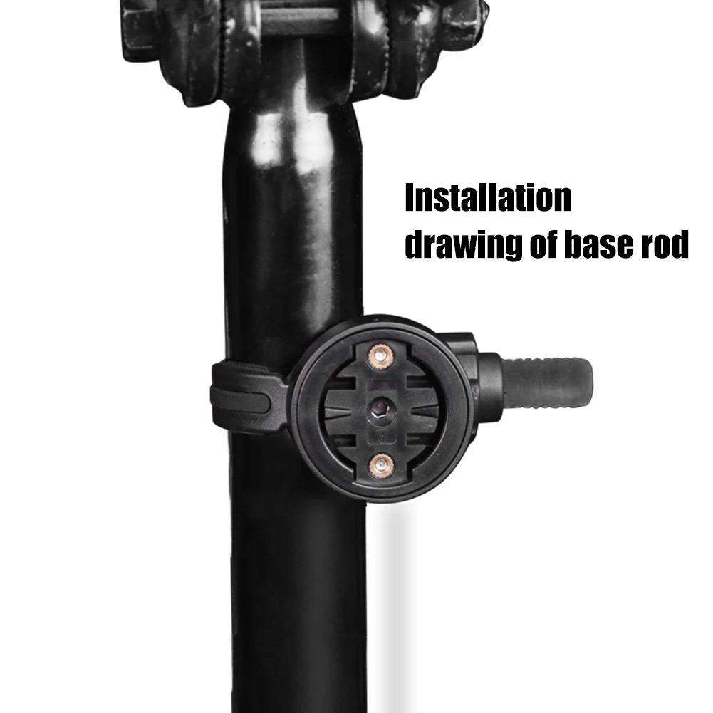 Bicycle Computer Mount Universal Type Bicycle Headlight Base Computer Bracket Rotatable for Garmin Varia Radar Taillight Bracket