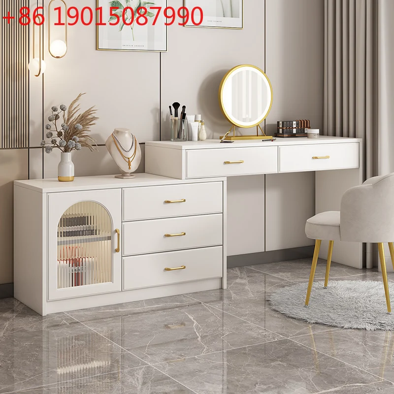

Modern Desings Dresser Drawers Luxury Aesthetic Storage Mirror Dressing Table Bedroom Modern Comoda Pra Quarto Salon Furniture