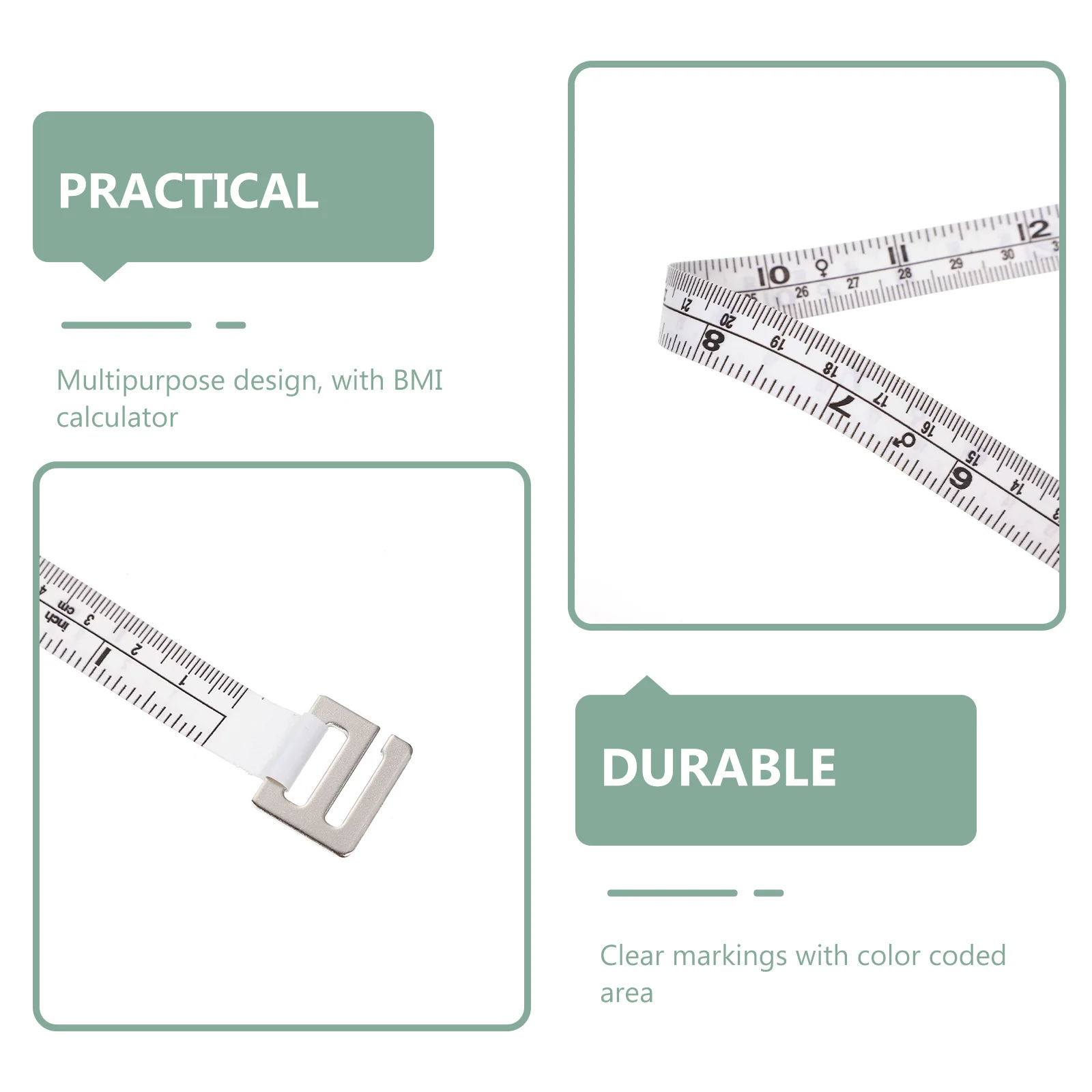 

Measuring Tape Retractable Bmi Calculator Dual Scale Cm Inch Small Body Measuring Tape For Weight Loss Waist Hip