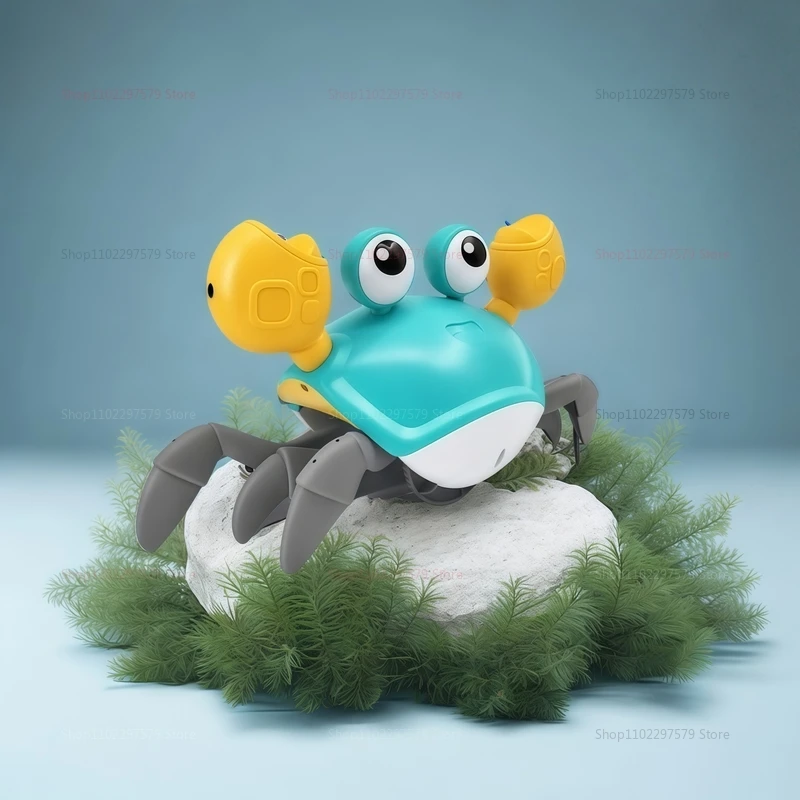 Bambini Induzione Fuga Granchio e Polpo Giocattolo strisciante Animale domestico musicale elettronico Evitamento degli ostacoli Gioco in movimento Giocattolo Gioco per feste