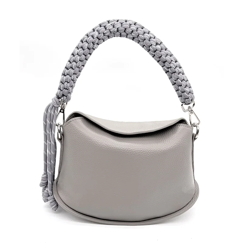 crossbody bag for Women genuine leather Weaving Tassel Luxury Designer Brand Trend Handbags women's clutch bag  