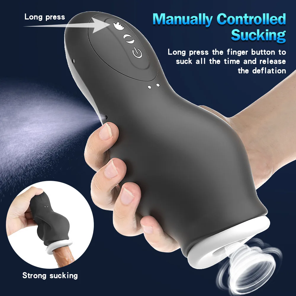 Swallowing Automatic Male Masturbator Cup Powerful Sucking Vibrating Penis Stimulation Oral Sex Toys for Men Masturbation Goods