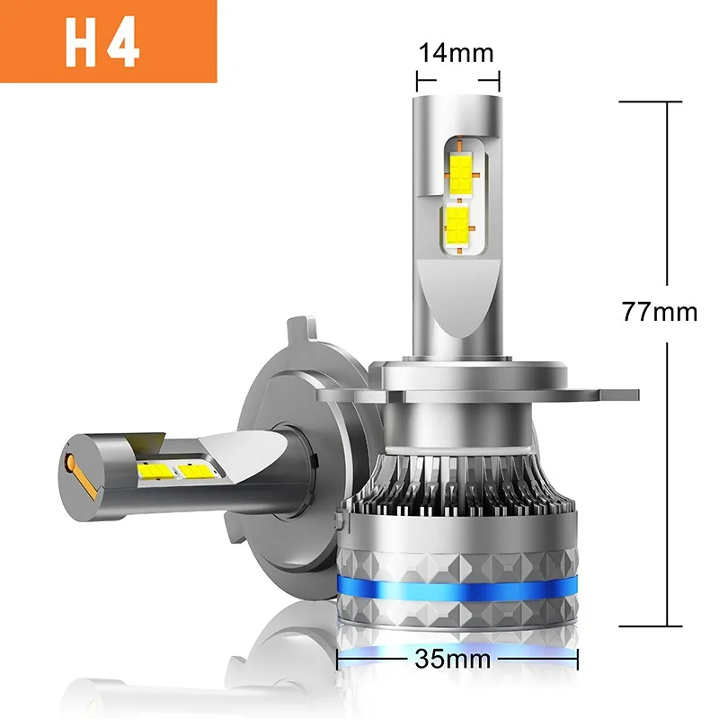 

H4/HB2/9003 LED Headlight Bulbs 120W 6000K White Light Conversion Kit with 3570 Chips for Car