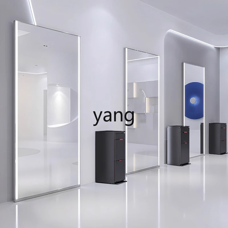 

Simple stainless steel hair perm and dyeing mirror cabinet for yhm hair salon