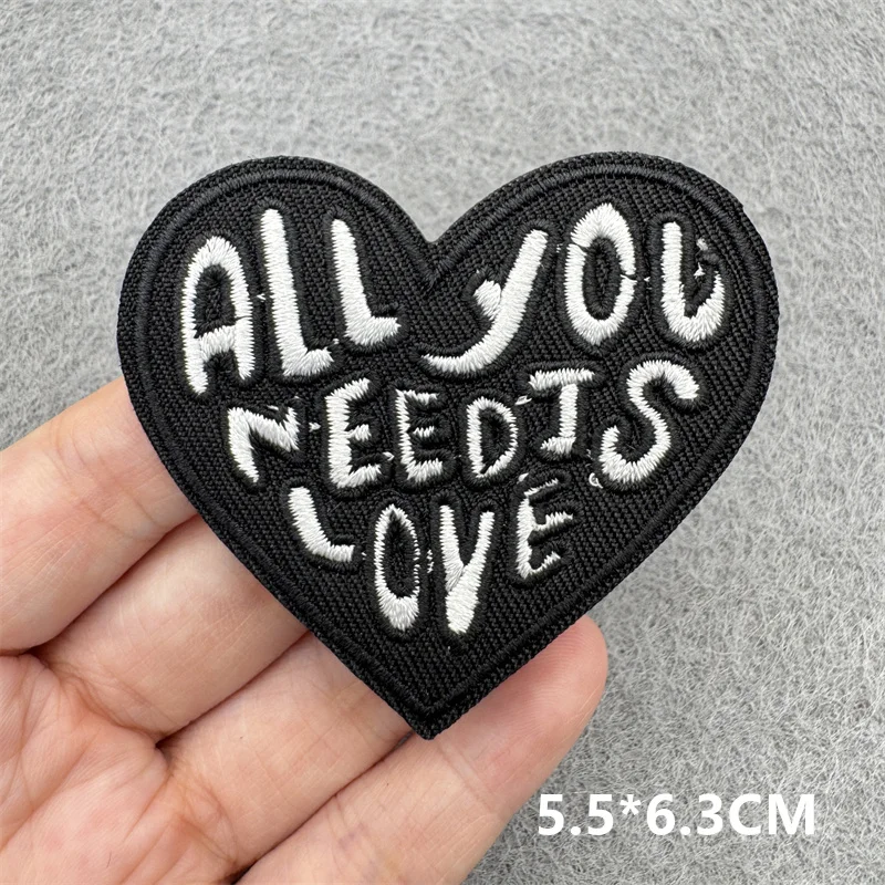 Warnung Gefahr Eisen auf Patches für Kleidung Cartoon Buchstaben Nähen Stickerei Patch auf Jacke/Hut Rucksack Aufkleber Abzeichen – Detail 5