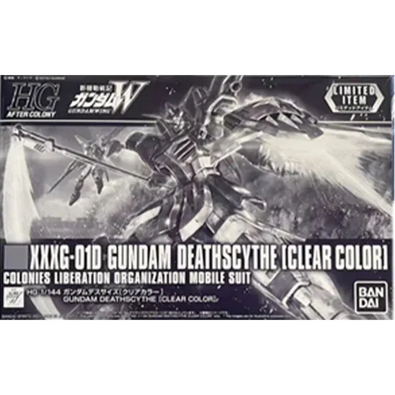 Bandai Original Gundam Model Kit Anime Figure HG XXXG-01D DEATHSGYTHE CLEAR COLOR Action Figures Toys Gifts for Children