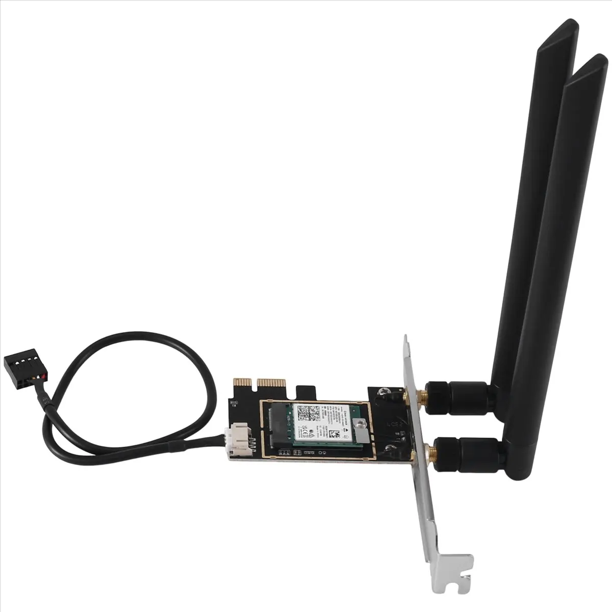 

Wi-Fi-карта A46U AX210NGW, двухдиапазонный беспроводной адаптер Wi-Fi 6E 2,4G/5G, адаптер AX210 BT5.2, 2400 Мбит/с, адаптер PCIE с антенной 2X8DB