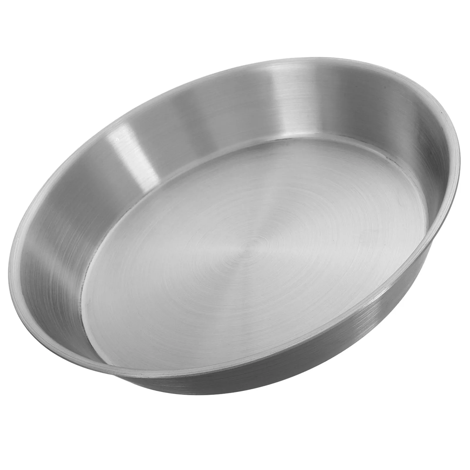 

1pc Round Stainless Steel Baking Tray Matte Finish Oven Pan Reusable Pizza Toast Grilling Bacon Mold Cake Cookie