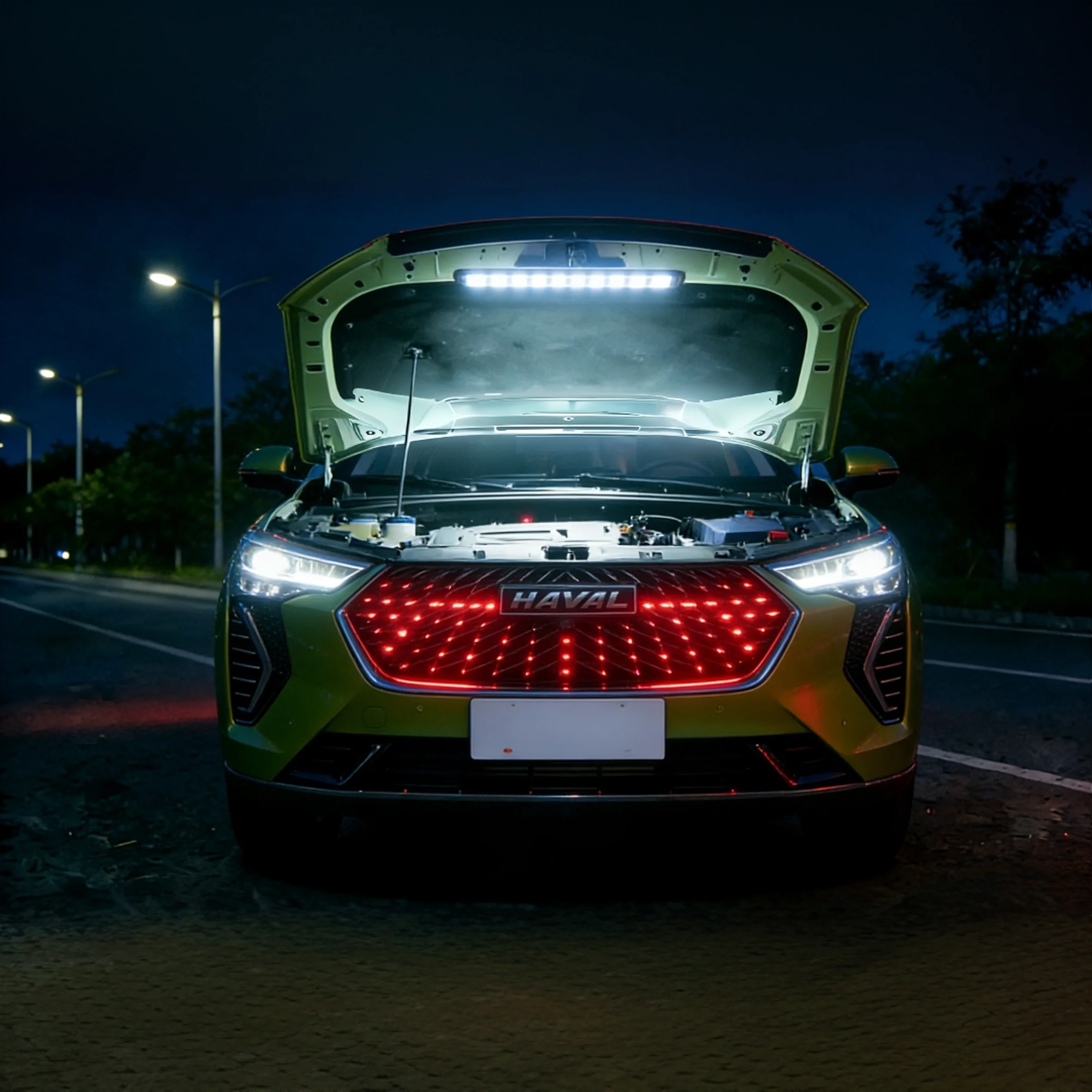 

Универсальный белый светодиодный светильник под капотом для ремонта двигателя для Haval Jolion Atmosphere для решетки с дышащими лампочками