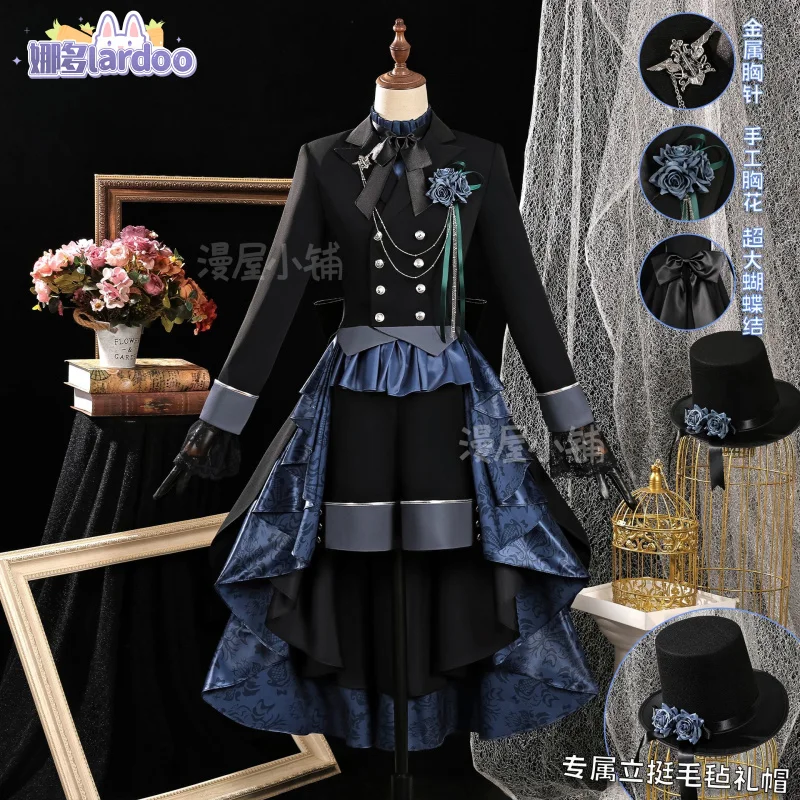 

Black Butler Ciel Phantomhive Cosplay Costume Black Rose Uniform Halloween Carnival Party Christmas Play Role Clothes Clothing