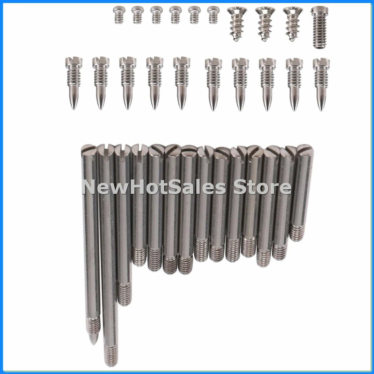 34Pcs/Set Clarinet Repair Parts Screws + Clarinet Shaft Rod Kit DIY Tool Woodwind Instrument Accessories-ABVM