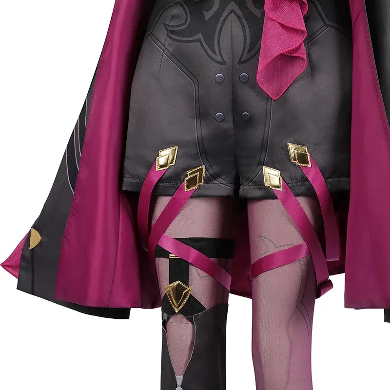 Game Honkai Star Rail Kafka Cosplay Costume Wigs Gloves Uniform for Girls Kafka Full Set Halloween Party Role Play Clothing