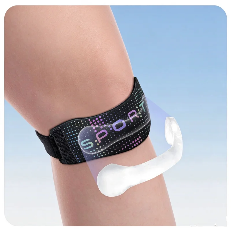 1PC Thicken Reflective Patella Knee Strap Band Adjustable Sports Knee Support With Silicone Pad For Basketball Badminton Running