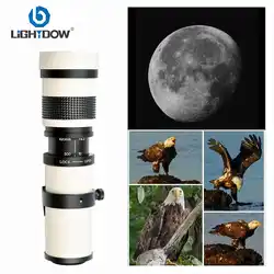 Lightdow 420-800mm F8.3-16 Manual Zoom Full Frame Telephoto Lens for DSLR Micro SLR Nikon Canon Sony Cameras