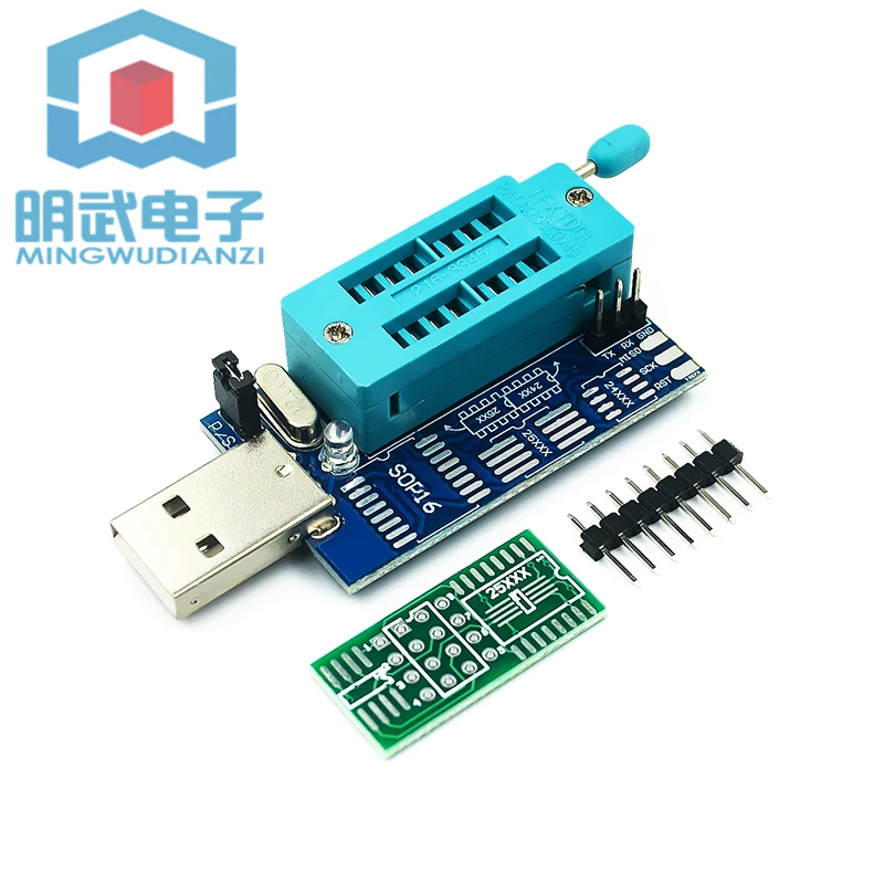 CH341A 24 25 USB Programmer Router DVD Motherboard Graphics Card Brush BIOS Burning Board