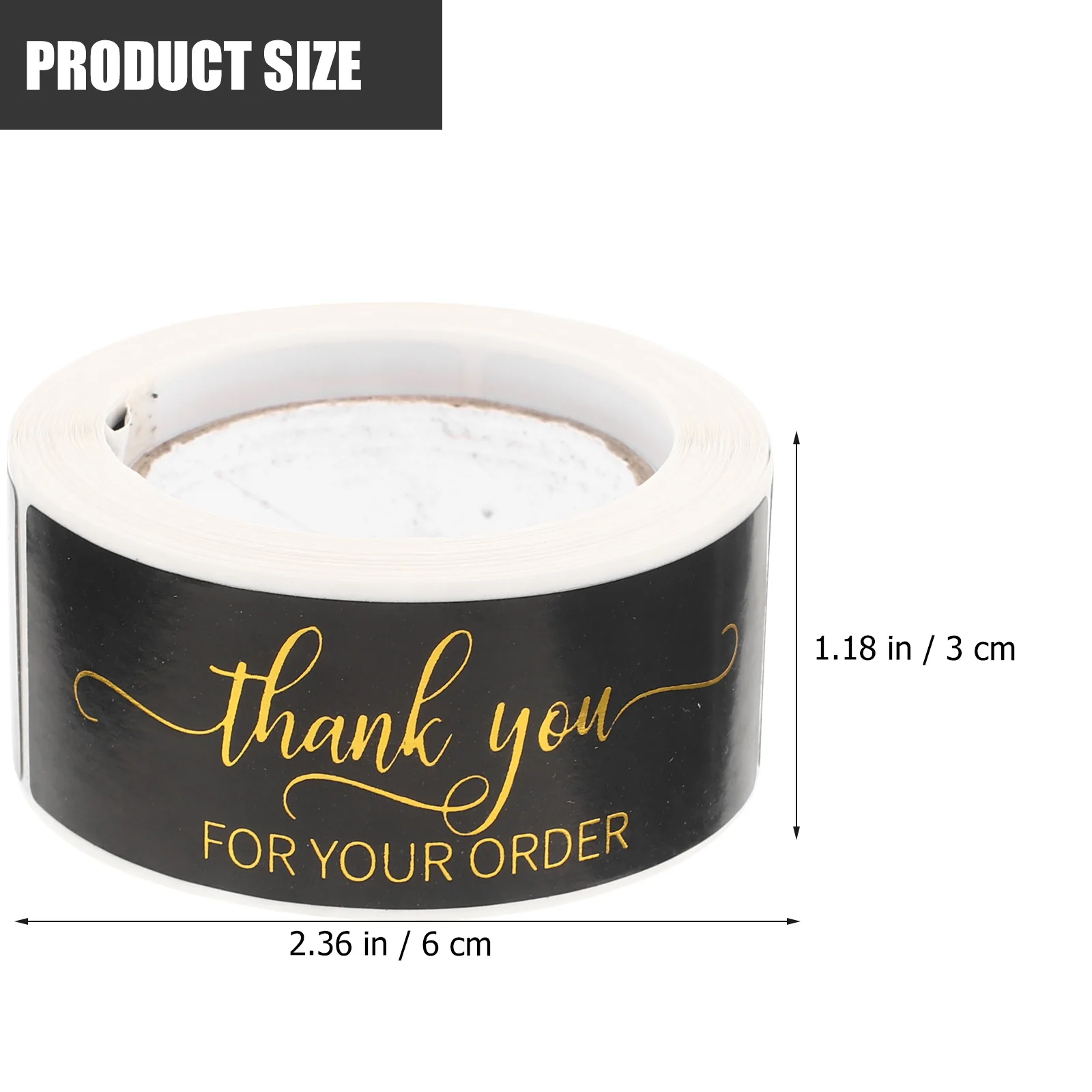 

2 Rolls Seal Stickers Premium Material Multi-Function Decorative Gift Labels for Baking Packaging Envelopes Cards