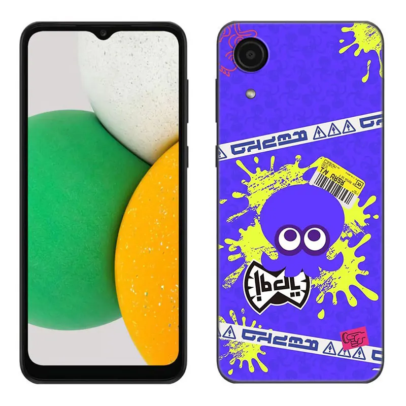 Game Splatoon 3 Black Silicone Phone Case For Samsung Galaxy A01 A03 Core A04 E A02 A05 A10 A20 A21 A30 A50 S A6 A8 Plus A7 2018