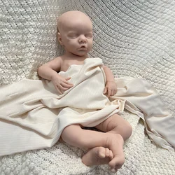 Lifelike 18 Inch Silicone Reborn Baby Dolls Lifelike Newborn Sleeping Girl Handmade Real Life Soft Weighted Body Gift Toy