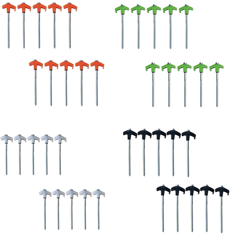 

Screw-Type Tent Spikes, Tent Spikes, Metal Threaded Tent Spikes, Heavy-Duty Tent Spikes