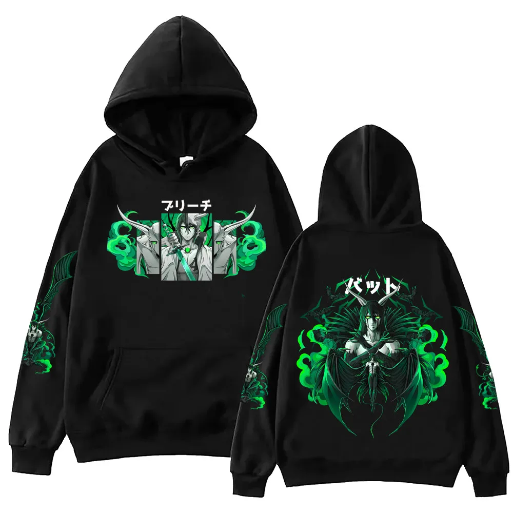 Anime Bleach Ulquiorra Slate Hoodie Harajuku Hip Hop Pullover Tops Sweatshirt Fans Gift