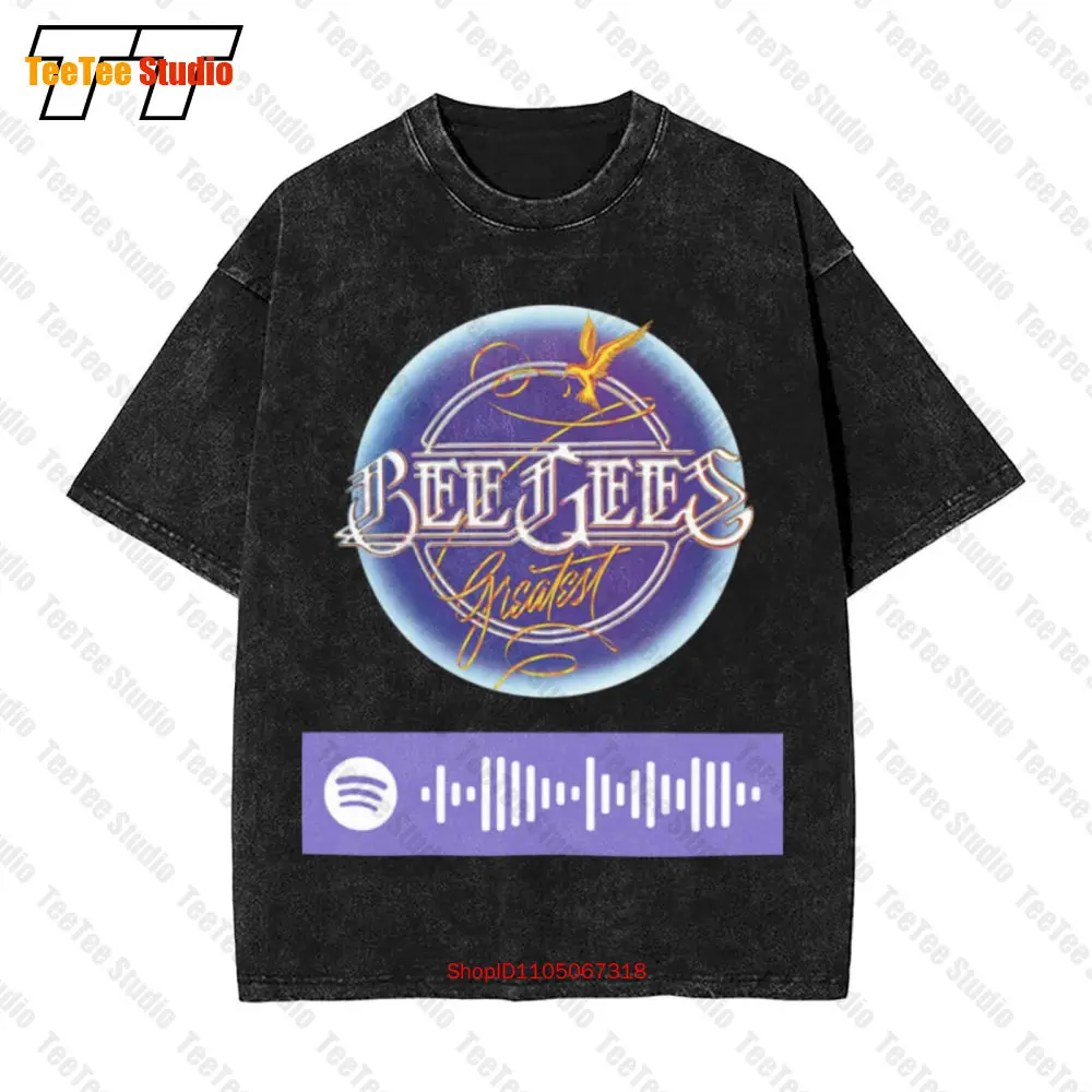 Bee Gees How Deep Is Your Love Винтажная футболка большого размера Spoti.Fy Code J108