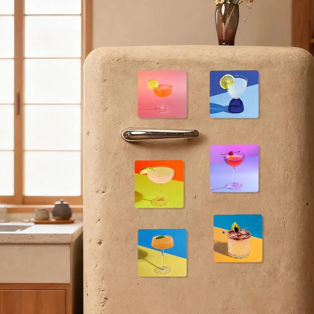 Cocktails Aesthetic Art Refrigerator Magnets For Dishwasher/ Refrigerator/ Freezer, Whimsical Kitchen Decor