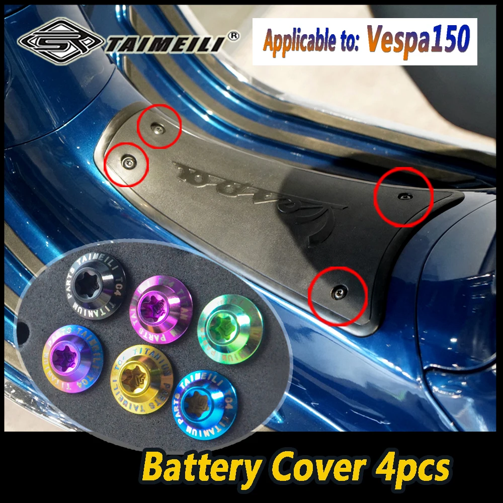 TAIMEILI titanium alloy screws are suitable for repairing and modifying screws in the Vespa150 motorcycle set NO.1