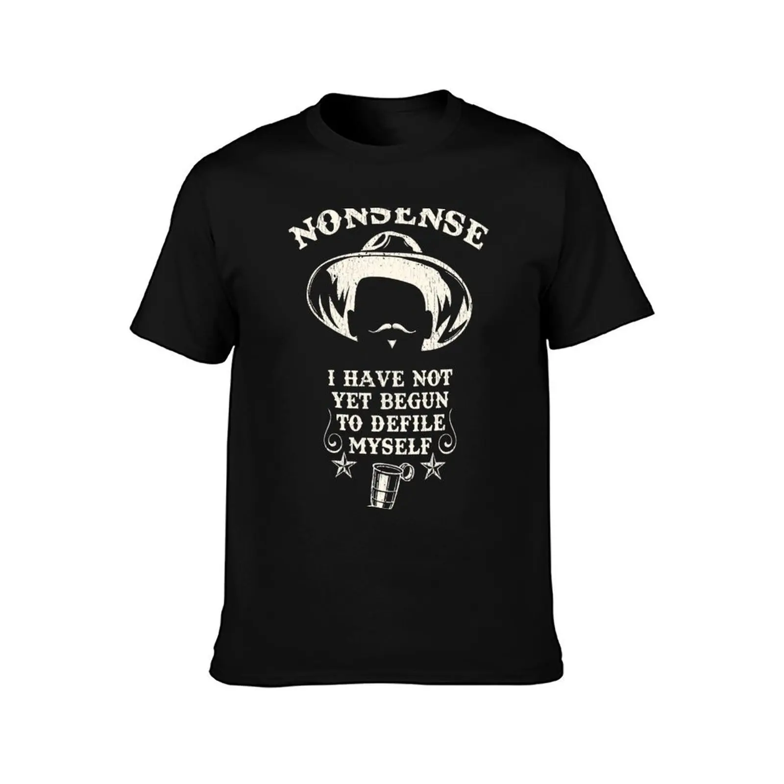 NONSENSE Doc Holliday Huckleberry Tombstone 244 T-Shirt Moisture Control Sports Tee T-Shirt
