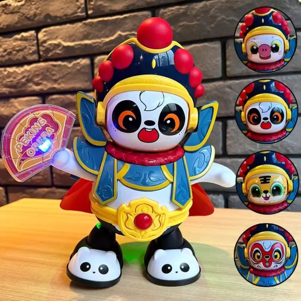 Ópera de Sichuan Muñeca que cambia la cara de Sichuan Juguete eléctrico tradicional que cambia la cara automática Mini 4 Muñeca de panda que cambia la cara facial