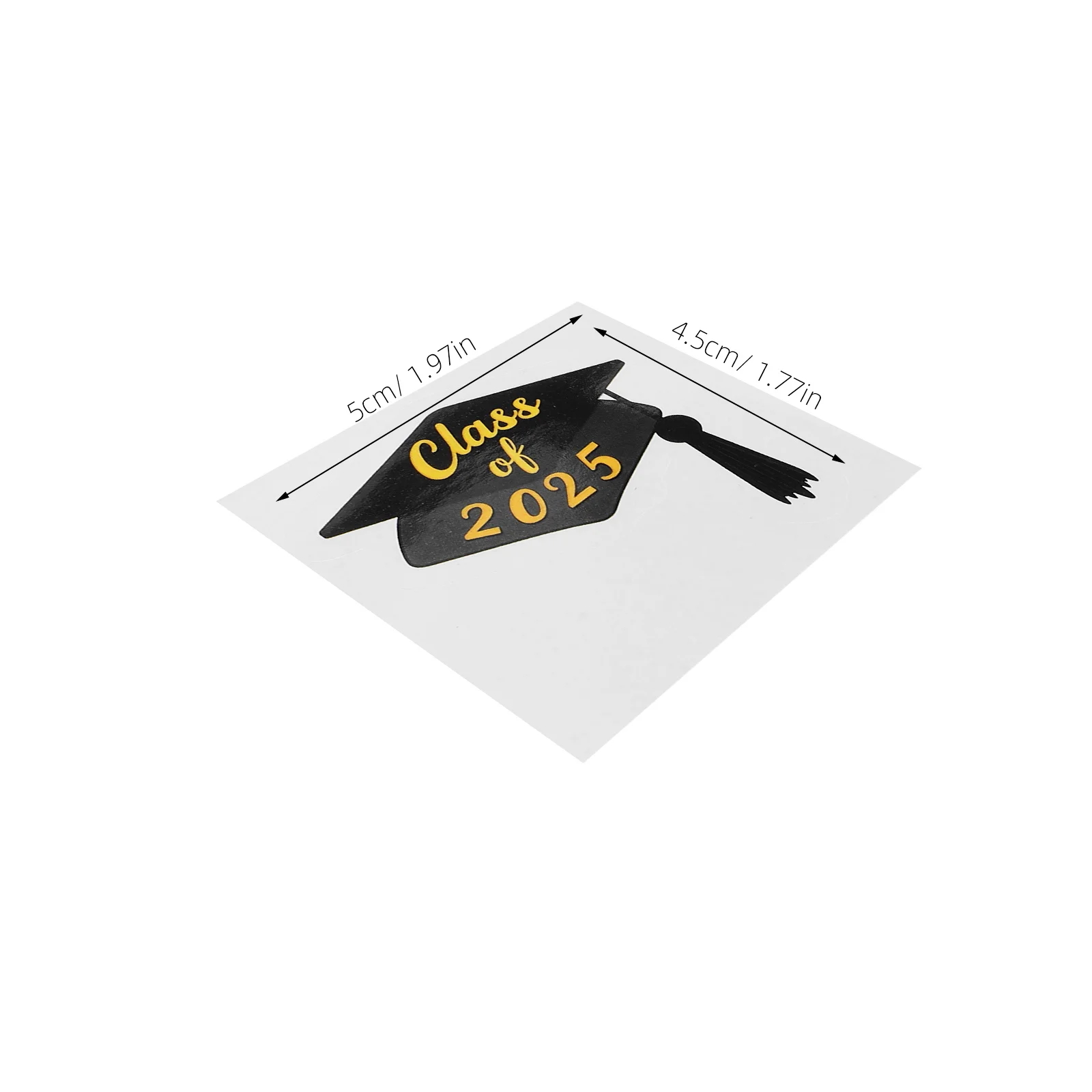 24 قطعة من ملصقات موسم التخرج ذاتية اللصق لغطاء التخرج لتزيين الحفلات وتغليف مخطط وزجاجة مياه #3