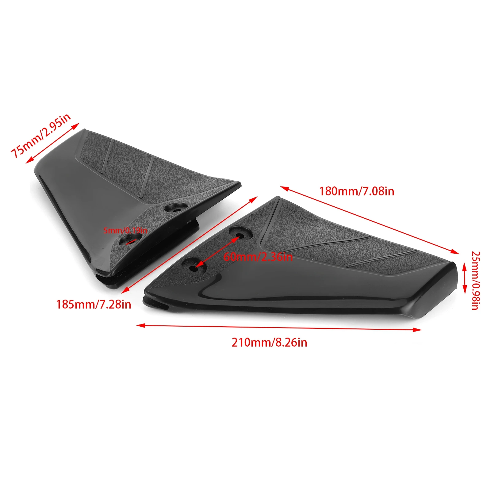 Hydrofoil Stabiliser Pair Small Hydrofoil Boat Motor Stabiliser Enigne Components for 4‑50HP Outboard with  Nut Boat Parts