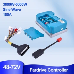 72V 5000W Ebike Controller KR72300 100A Brushless Controller for Electric Bike Motorcycle Razor Programmable