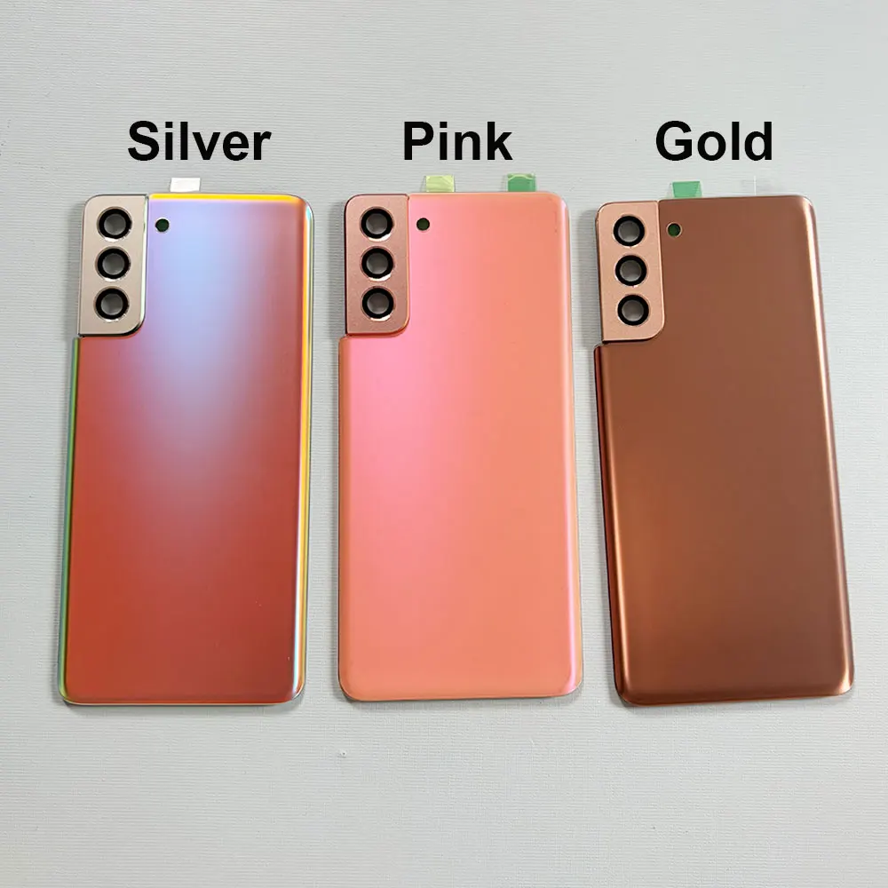 Back Glass For Samsung Galaxy S21+ Battery Cover Rear Door Replacement Case For Samsung S21 G996B Rear Housing with Camera Lens
