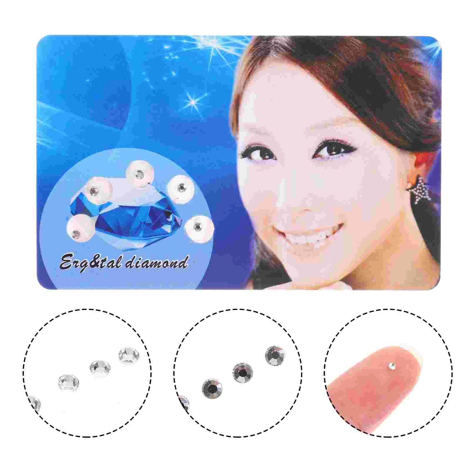 2 Packs Dental Jewelry Tooth Gems Kit Major Crystal Decoration White Accessories Teeth Diamonds